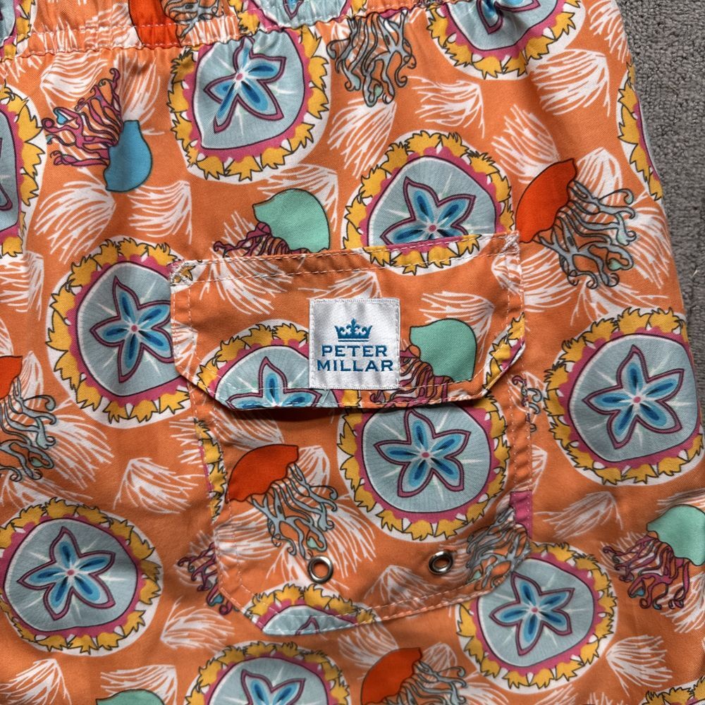 peter millar swim trunks XL Sand Dollar Seaside Beach Resort Lined Board Shorts